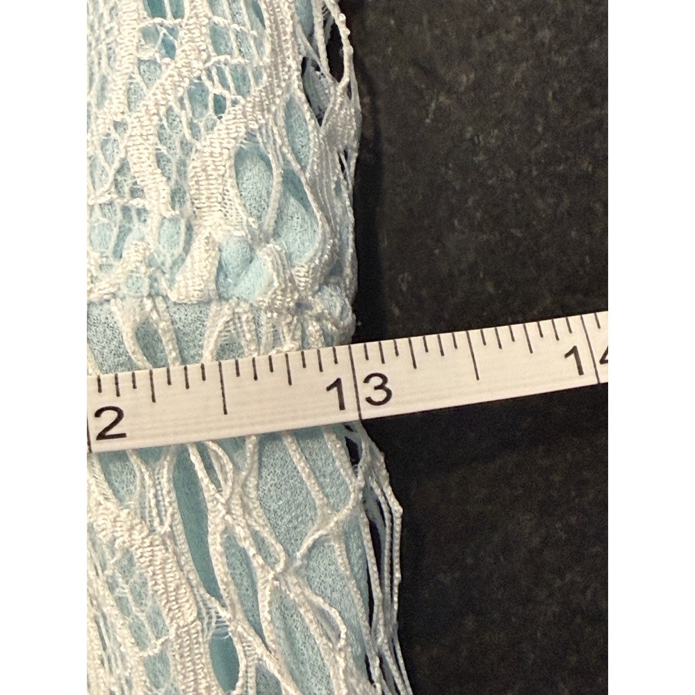Cinema Etoile Babydoll Medium Light Blue Lace Padded Lingerie Coquette Boudoir - Picture 8 of 9